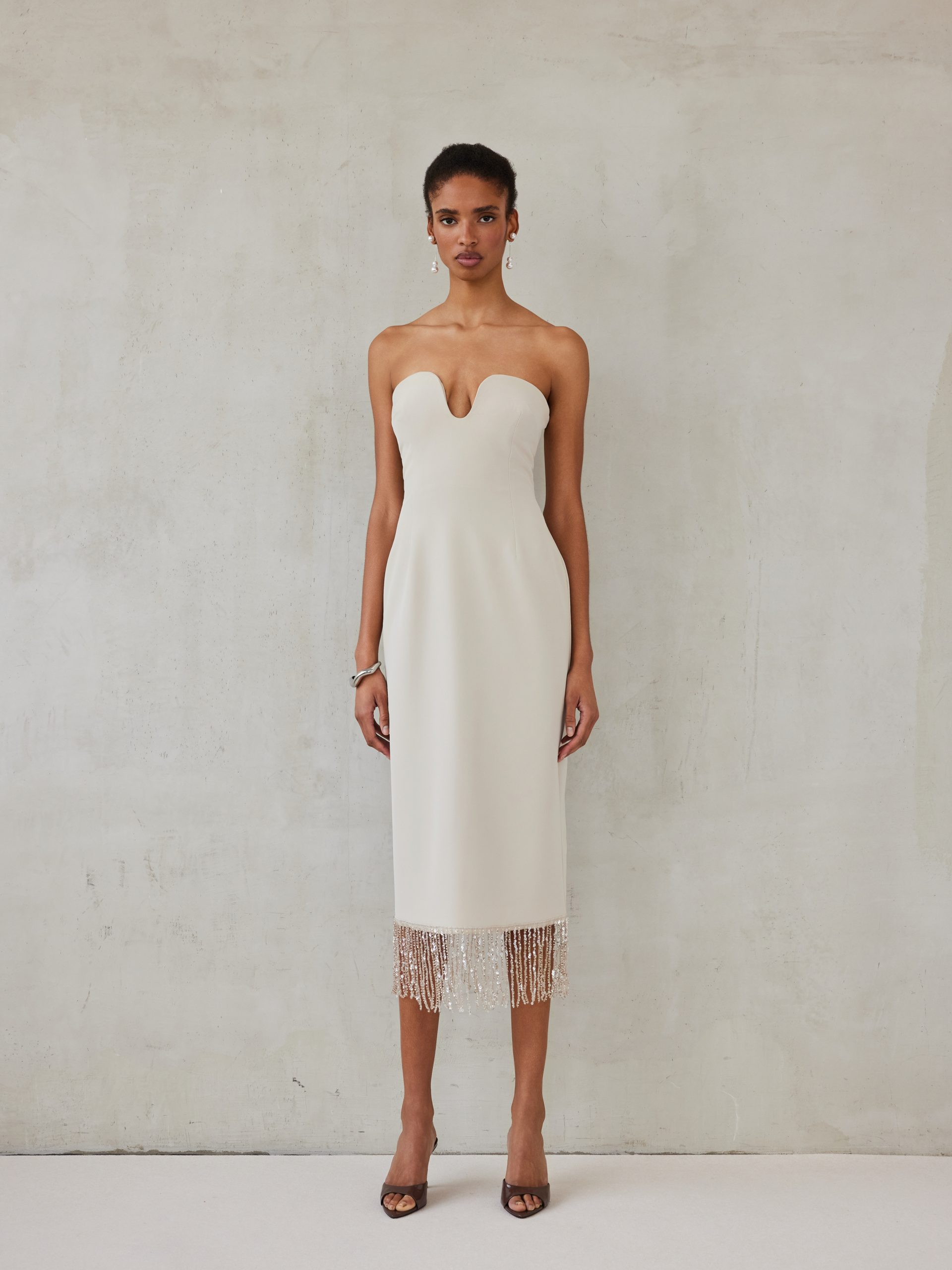mixmatch-day-23905-scaled Valentina Φόρεμα - Greige - Image 1
