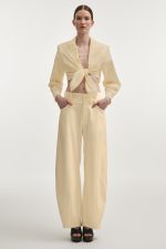 NR Pure Barrel Trousers - Butter Yellow
