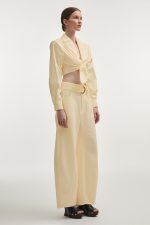 NR Pure Barrel Trousers - Butter Yellow - Image 2