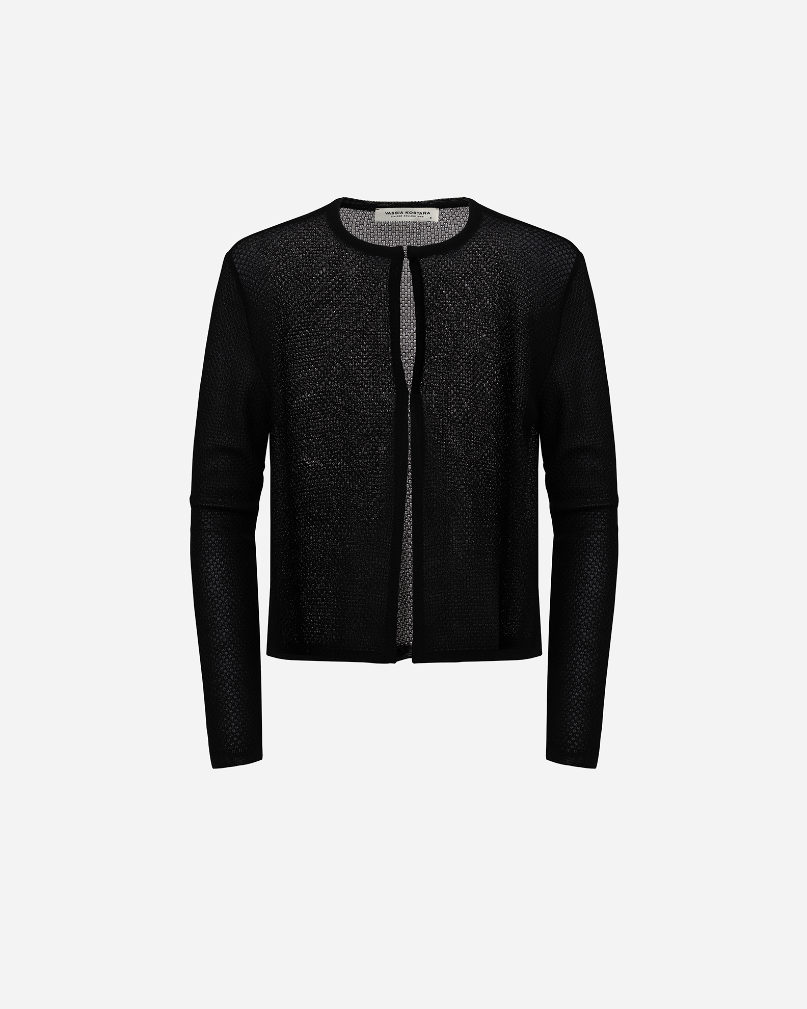 vk ghost-005 Black Knit Cardigan - Image 1