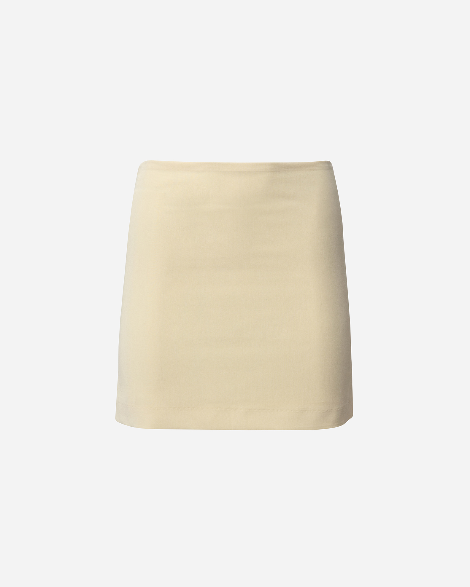 vk ghost-076_edit Cream Tailored Mini Skirt - Image 1