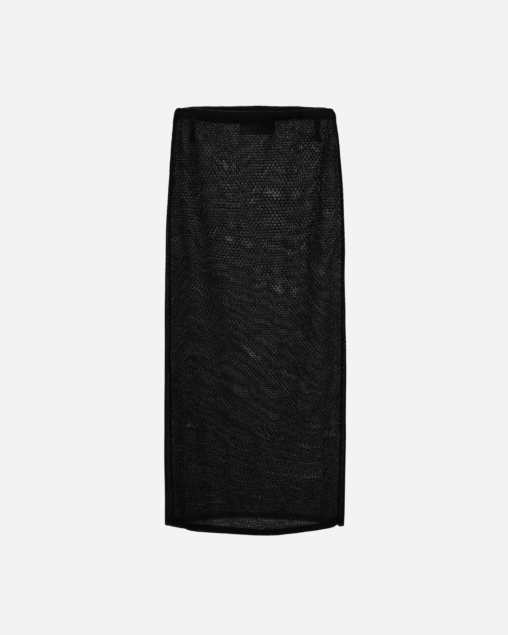 vk ghost-081 (1) Black Knit Midi Skirt - Image 1