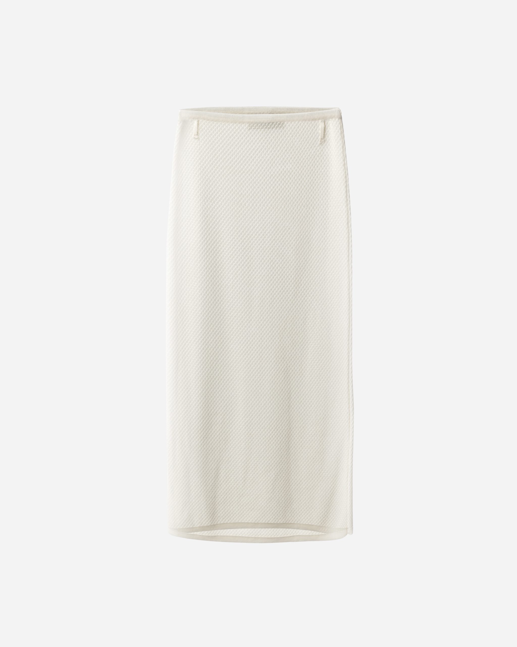 vk ghost-107 (1) Cream Knit Midi Skirt - Image 1