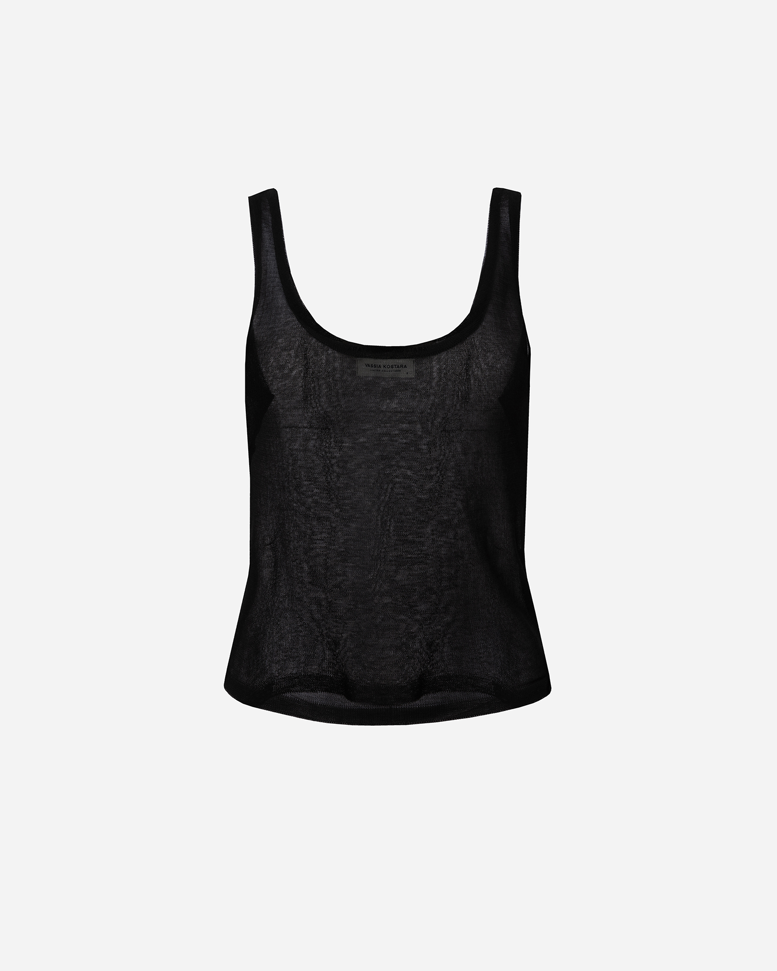 vk ghost-109 Black Knit Tank Top - Image 1