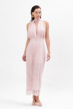 Brandi Midi Dress - Baby Pink - Image 4