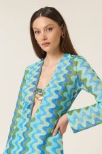 Blue Waves Maxi Dress - Image 4