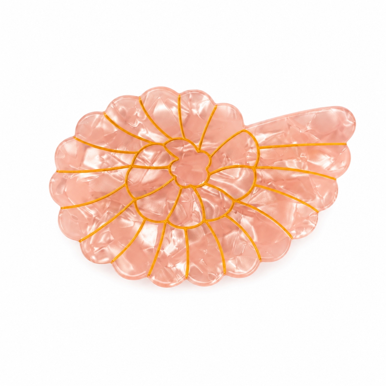 5118cc07-c3f2-4e0d-bfb1-07e45775a252 Shell Hair Claw Peach - Image 1