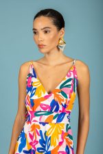 Paolo V-Neck Φόρεμα - Λευκό - Image 3