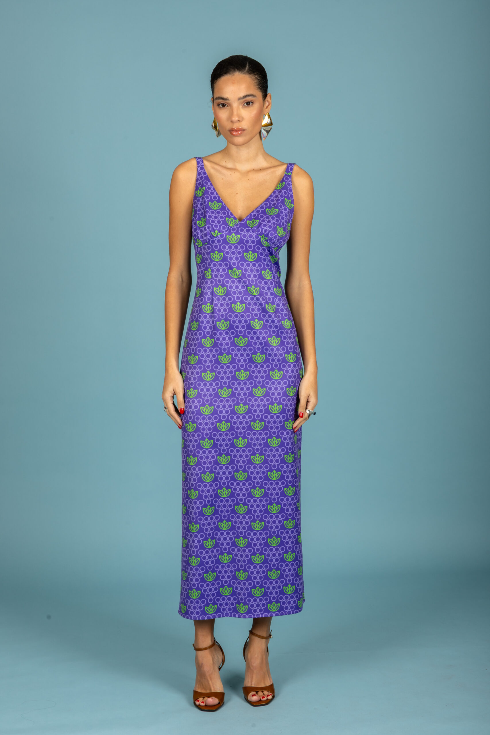 81900-6-scaled Lorena Slim Φόρεμα - Grape - Image 1