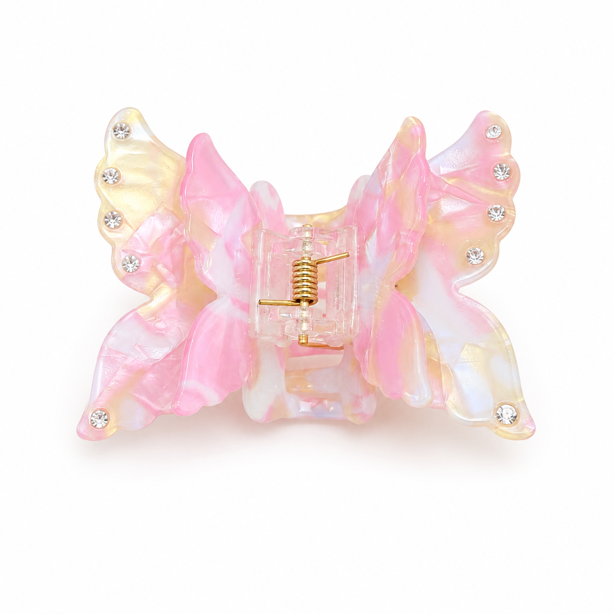 8cd3b5ab-60bf-450e-b531-1d4e15e2e38a Butterfly Hair Claw - Pink - Image 1
