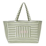 Mint Striped Weekend Bag
