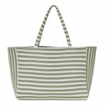 Mint Striped Weekend Bag - Image 2