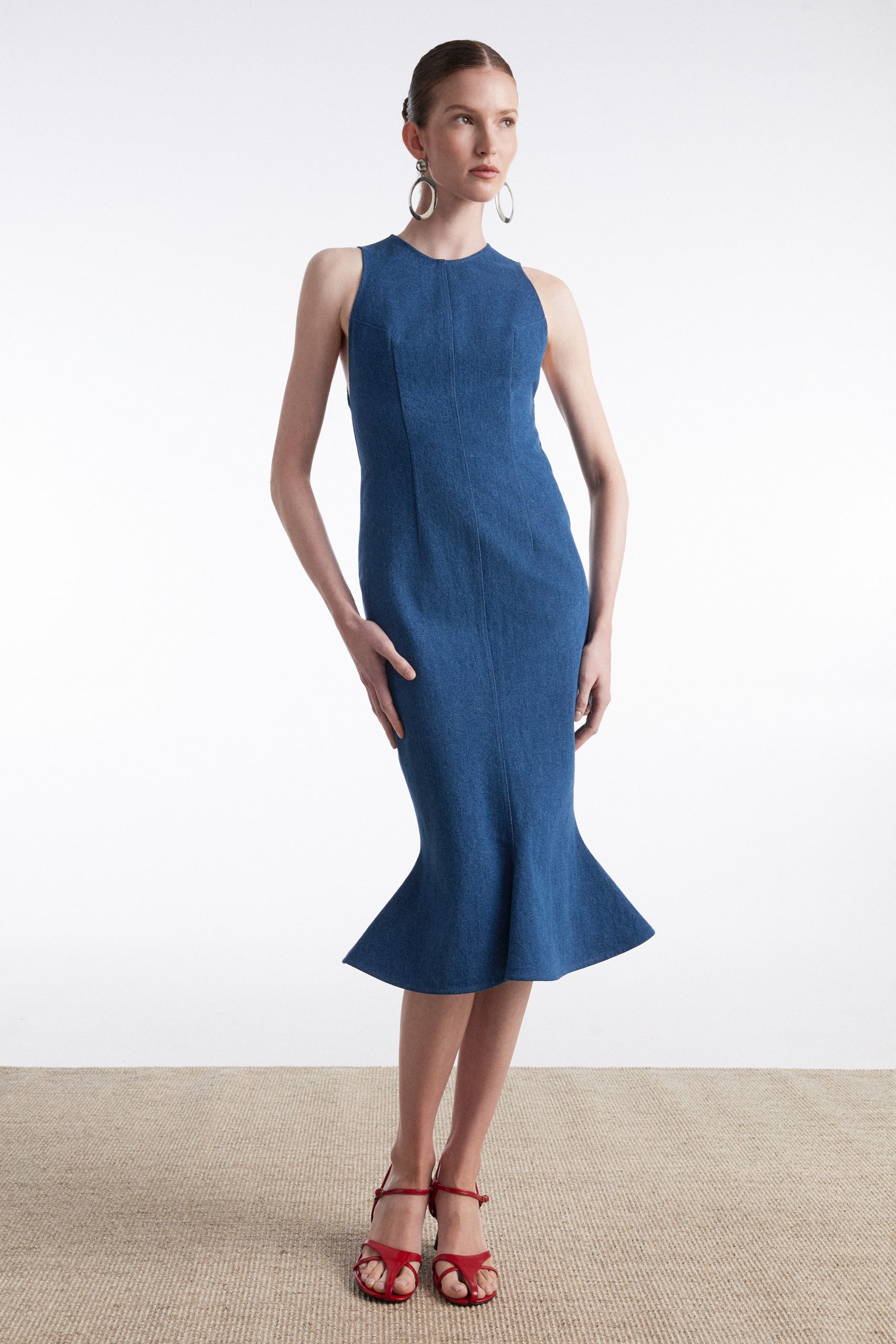 NADIA_RAPTI_SUMMER27817711 copy NR Saltwater Denim Dress Blue - Image 1