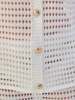 Cardigan V Shell Buttons - Λευκό - Image 2