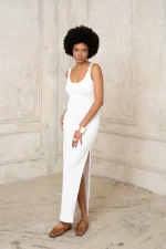 Vaffle White Dress
