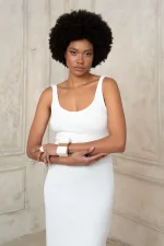 Vaffle White Dress - Image 5