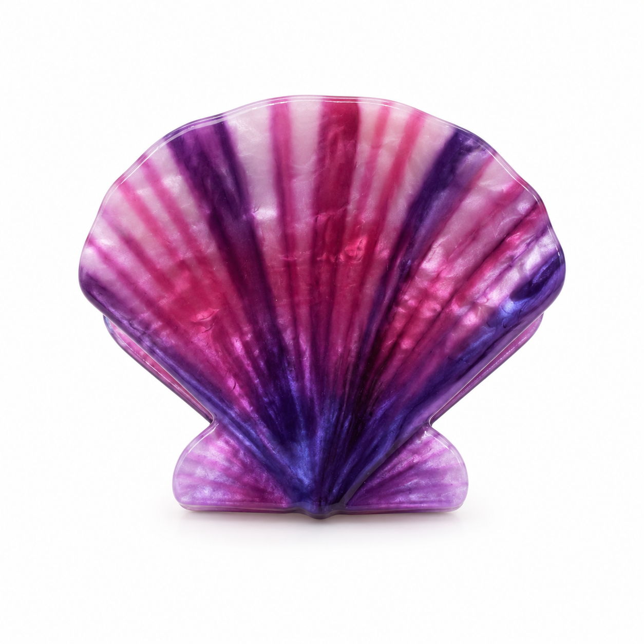 ee808502-d213-42b5-bd54-29d368f1049e Small Shell Hair Claw - Purple - Image 1