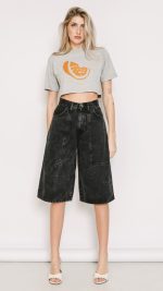 Elda Τζιν Culotte - Vintage Black