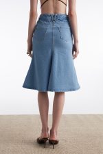 NR Silia Denim Skirt Blue - Image 2