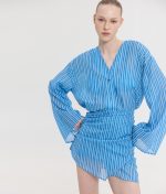 Solene Printed Dress - Stripes - Image 2