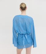 Solene Printed Dress - Stripes - Image 3