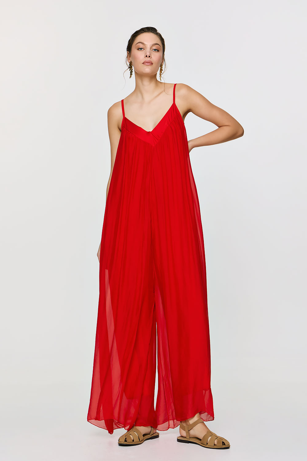 1-413047-1000x1500nephelered Nephele Jumpsuit - Κόκκινο - Image 1