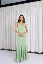 Calista Button Dress - Image 2