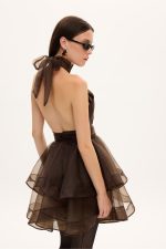 Margot Organtza Dress - Καφέ - Image 2