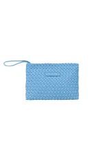 Handwoven Neoprene Pencil Τσάντα - Light Blue