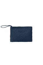 Handwoven Neoprene Pencil Τσάντα - Navy Blue