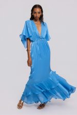 Ocean Blue Long Dress - Image 3