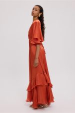 Burnt Orange Long Dress - Image 3
