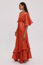 Burnt Orange Long Dress - Image 5