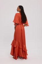 Burnt Orange Long Dress - Image 2