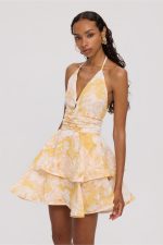 Solene Linen Mini Dress - Image 3