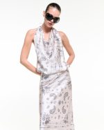 Off-White Bandana Maxi Dress - Image 3