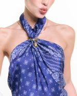 Midnight  Bandana Maxi Dress - Image 4