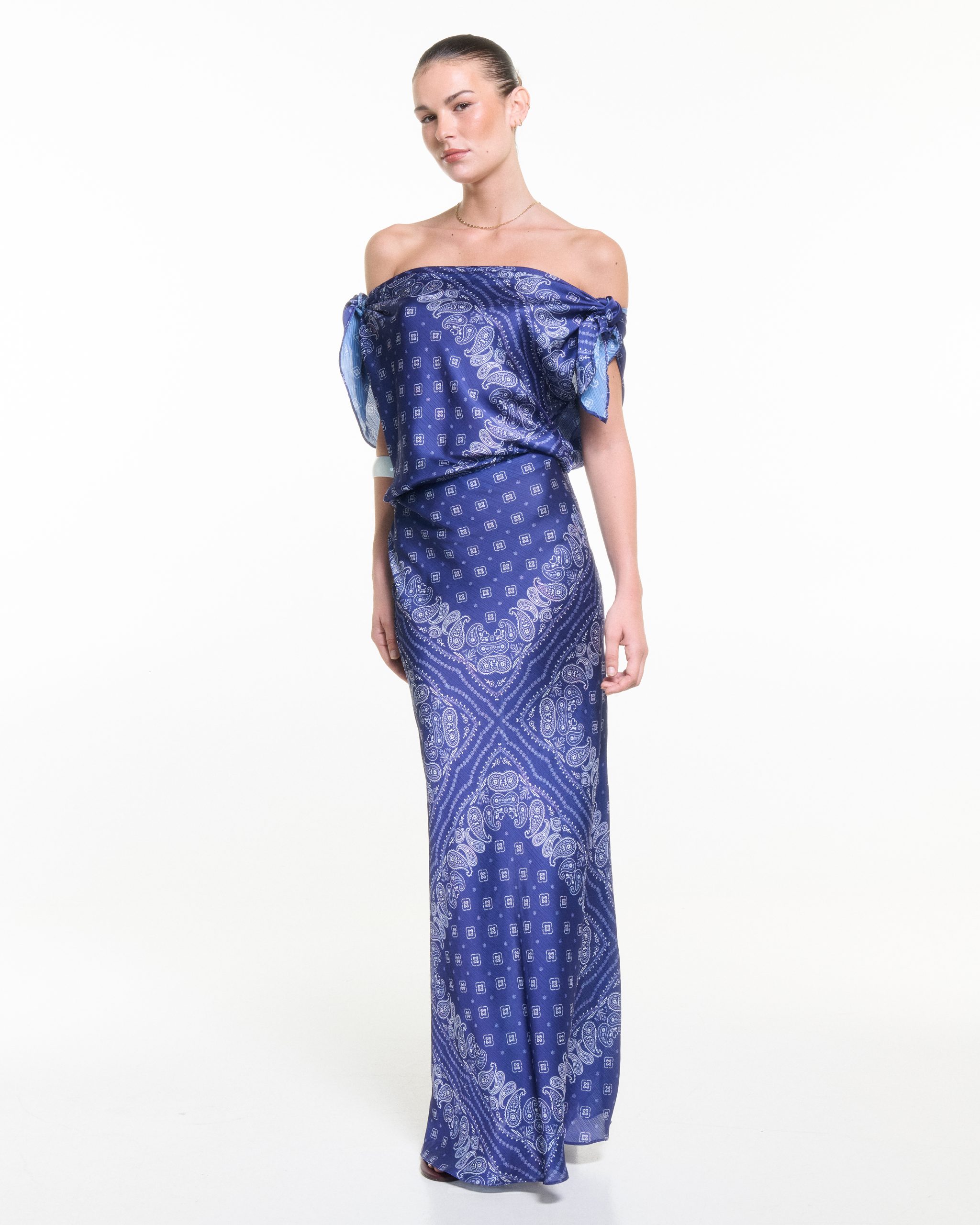 VASIA_KOSTARA_LOOKBOOK_SS263305 Midnight Bandana Maxi Dress - Image 1