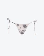 Off-White Bandada Thin Strap Bikini Bottoms