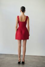 Vasiliki Mini Φόρεμα - Scarlet Red - Image 3
