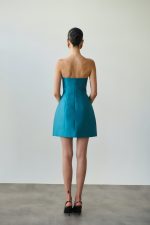 Solene Mini Φόρεμα - Petrol Blue - Image 2