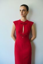 Monica Midi Φόρεμα - Scarlet Red - Image 2