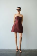 Solene Mini Φόρεμα - Chestnut Brown - Image 2