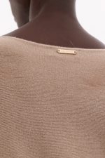 V-Neck Soft Knit - Mπεζ - Image 3