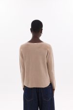 V-Neck Soft Knit - Mπεζ - Image 2
