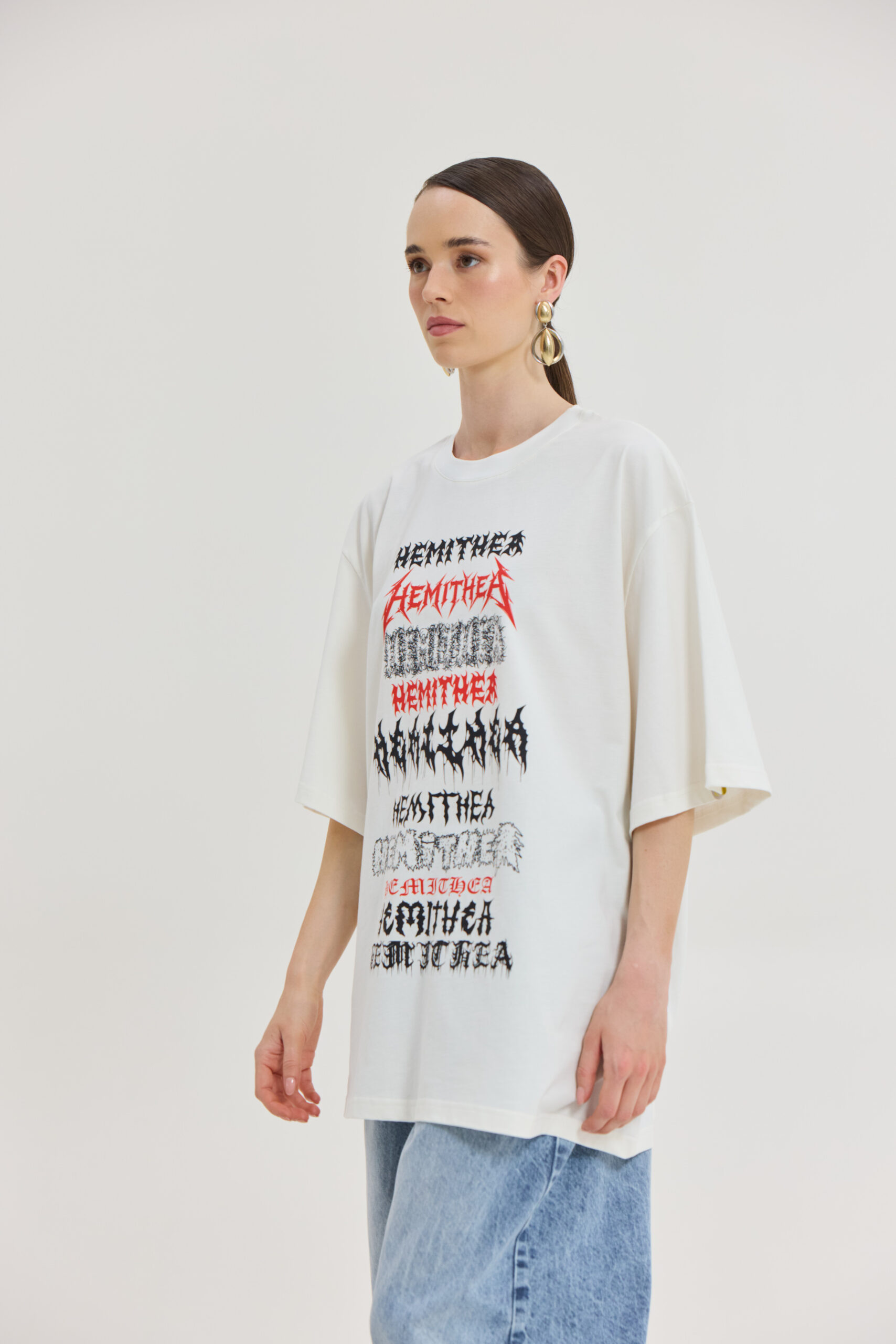 Cheetah-T-Shirt-off-white-Logos-scaled Cheetah T-shirt - Off white (Logo) - Image 1