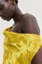 Gold Dress - Jacquard Gold - Image 4