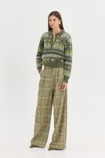 Chameleon Pants -Λαδί καρό - Image 3