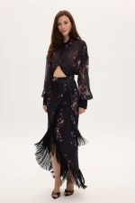 Eliza Midi Skirt -Μαύρο
