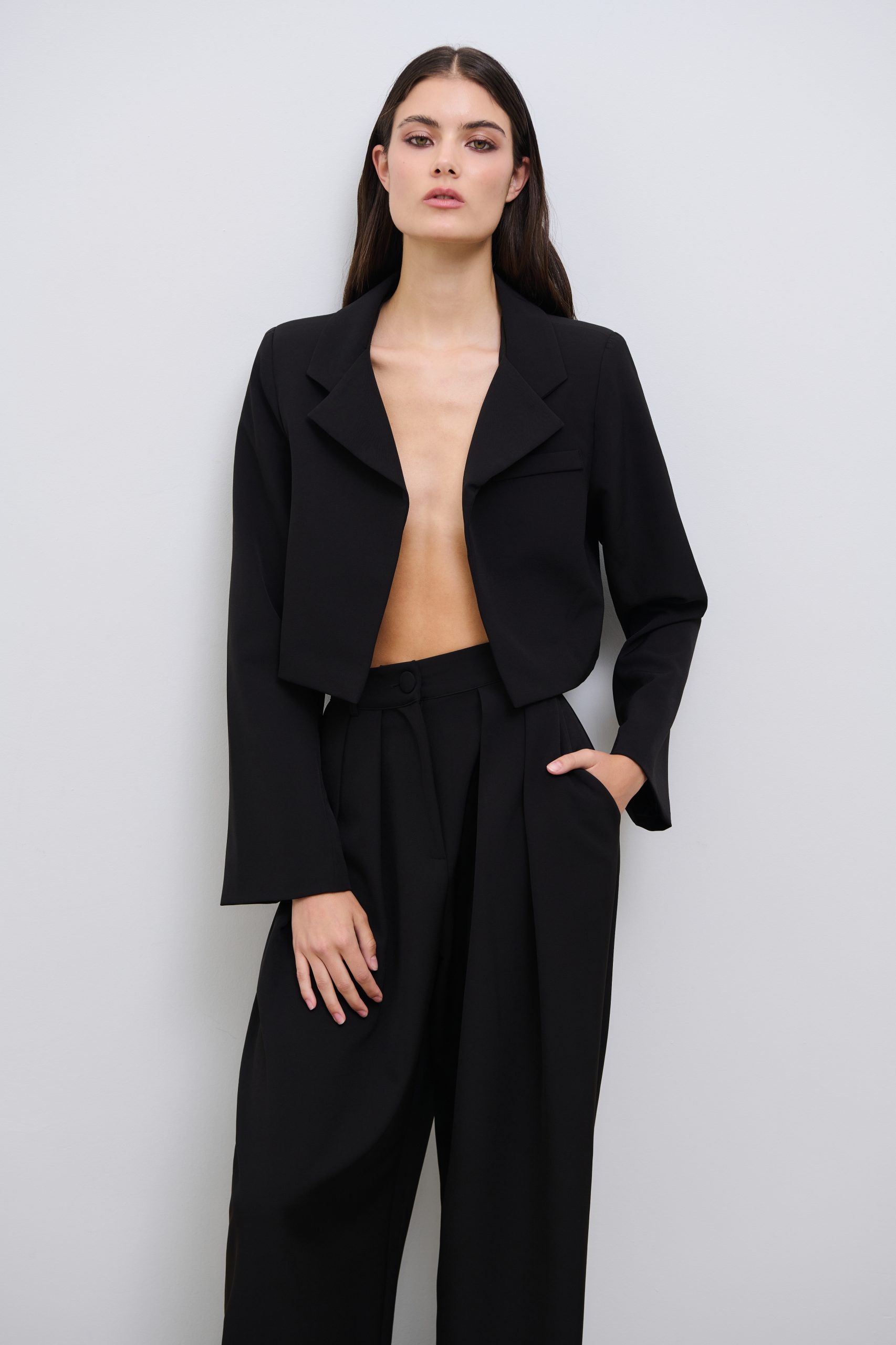 W7ELCB0101(MAGESTIC CROP BLAZER) (2) Majestic Crop Blazer - Image 1